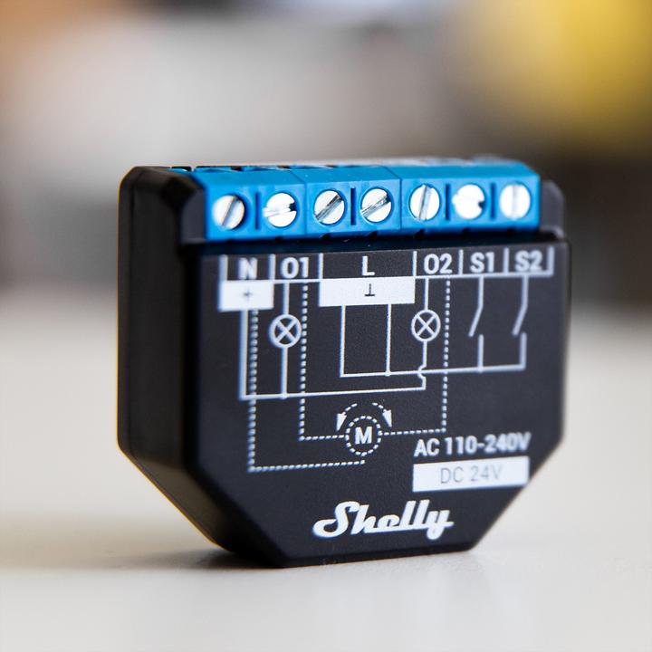 Actual product image Shelly Plus 2PM (Switch actuator)