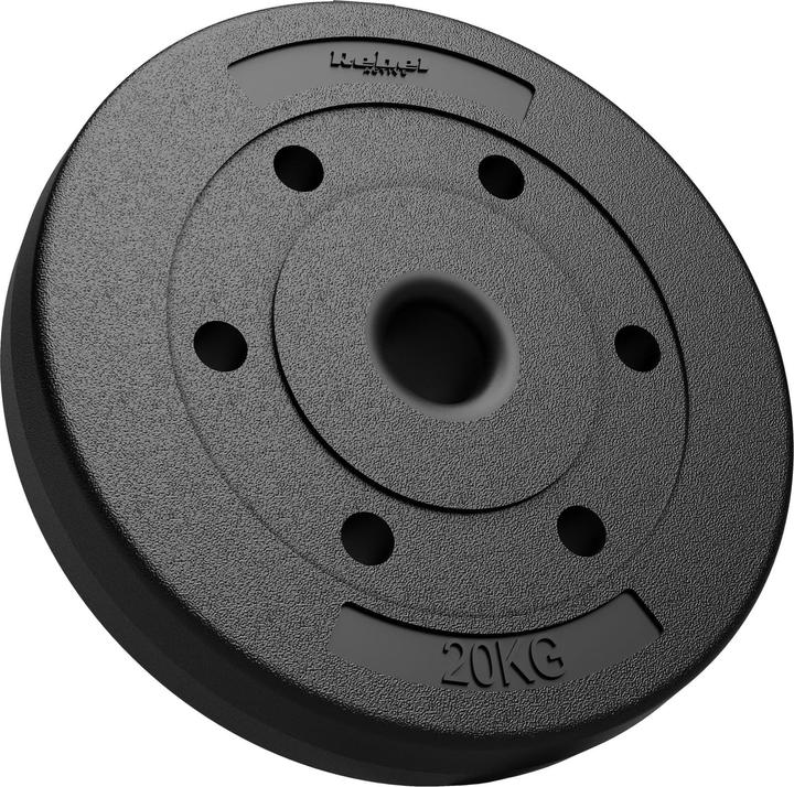 Rebel Peso in bitume 20kg foro 51mm - per bilancieri olimpici ACTIVE