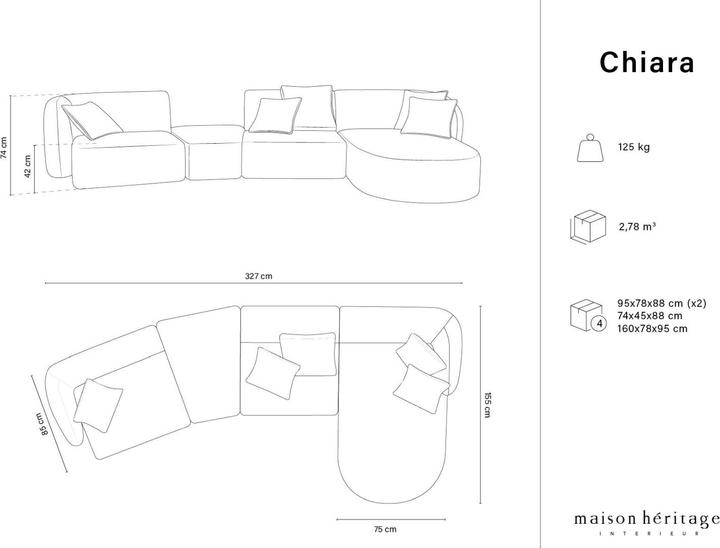 Image du produit Maison Heritage Chiara (4 places, 2 places, 3 places)