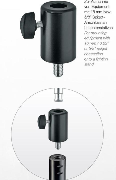 Immagine prodotto K&M 66370 Adattatore per spigot Mini TV