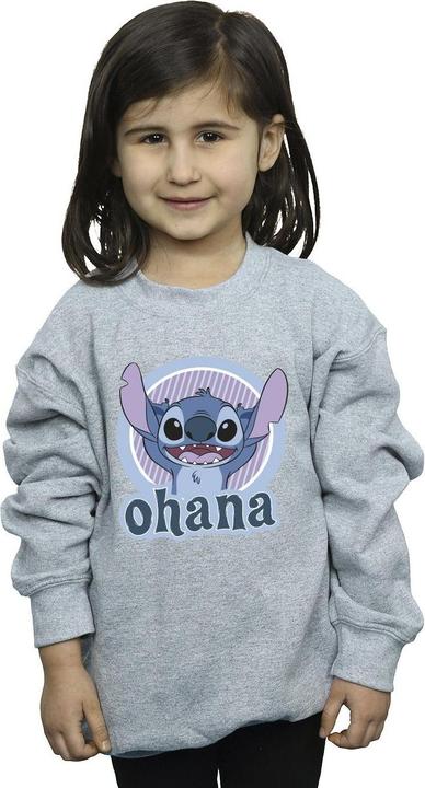 Actual product image Disney Girls Lilo And Stitch Ohana Circle Sweatshirt (140, 146)