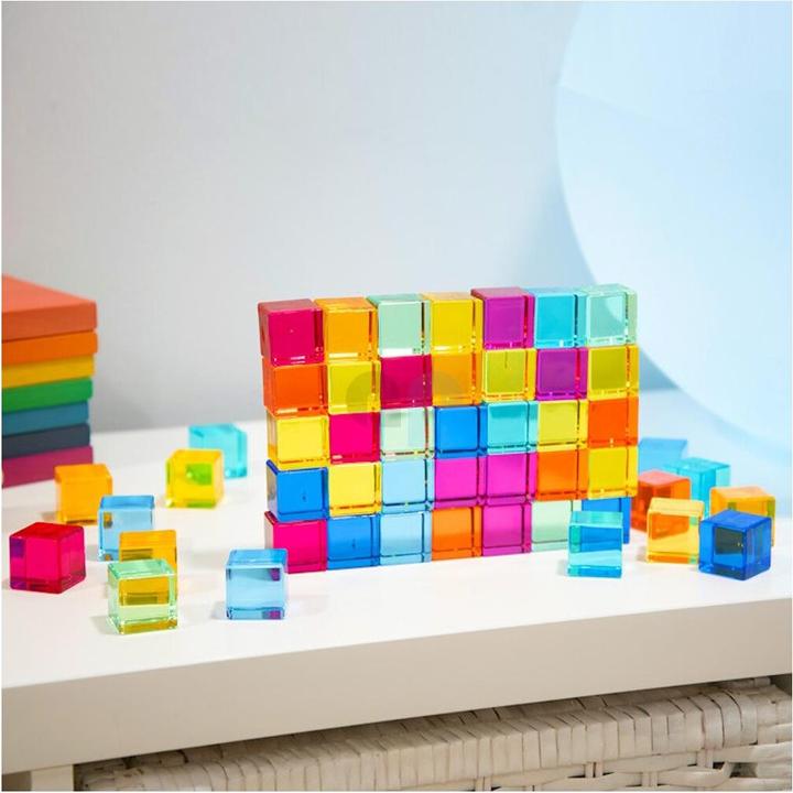 Immagine prodotto TickiT 50 cubi acrilici colorati e trasparenti
