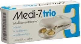 Actual product image Sahag Medi-7 Trio tablet divider white