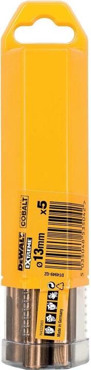 Image du produit DeWalt COBALT RETURN FOR METAL 13,0mm 5pcs. (13 millimètres)