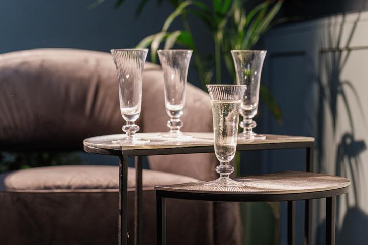 Mikasa Salerno Crystal Verres à flûte à champagne, set de 4, 170ml (0.17 l, 4 x)