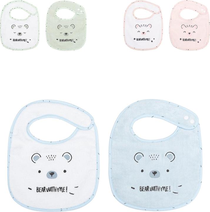 Kikkaboo Baby Bib Set of 2 Bear 23 x31