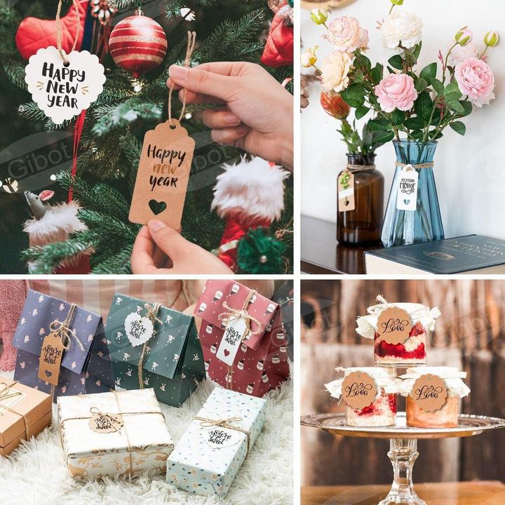 Produktbild I Am Creative Geschenk Anhänger Bastel Etiketten (Geschenkverzierung, 200 x)