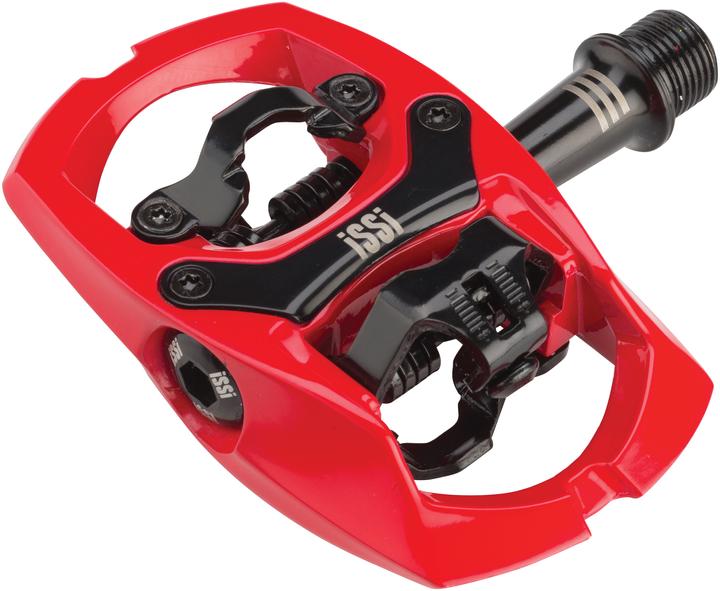 Actual product image iSSi Trail III Pedal SPD (Triple Bearing). Especially Red.