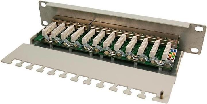 Produktbild LogiLink Netzwerk Patchpanel 6 12 Port grau