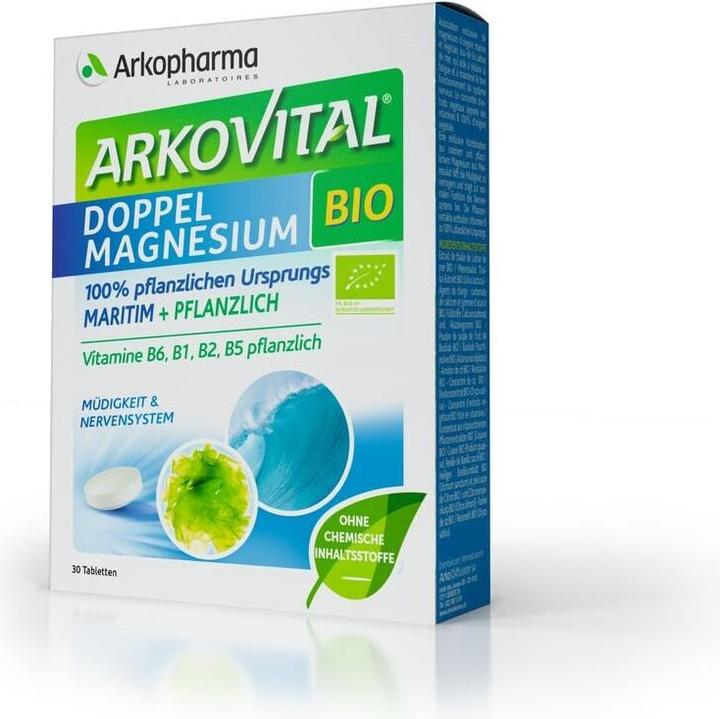 Produktbild Arkopharma Arkomag Bio Doppelmagnesium (30 Stück, Tabletten, 48 g)