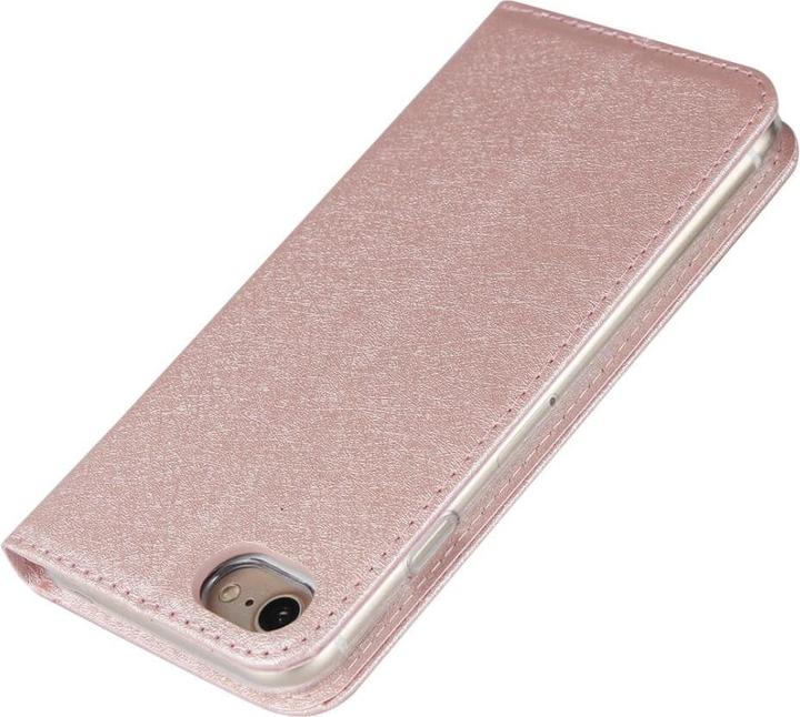 Produktbild Cover-Discount iPhone SE / 8 / 7 - Silk Texture Flip Case rosa (Apple iPhone 7, Apple iPhone 8)