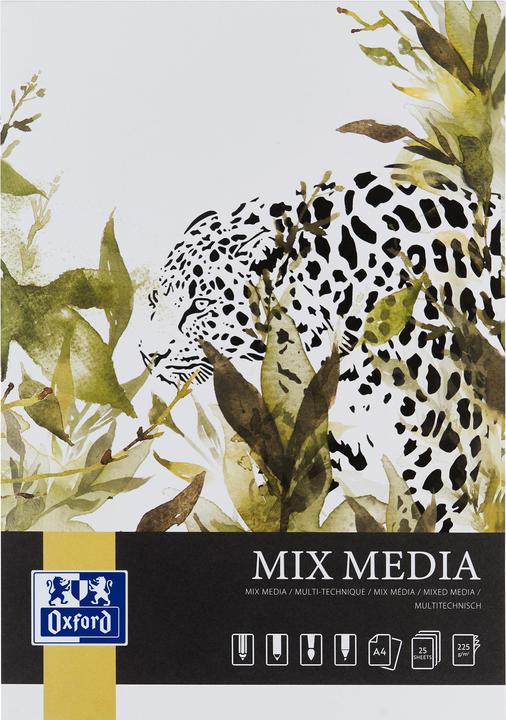 Oxford Mixed media block (A4, Plain, Soft cover)