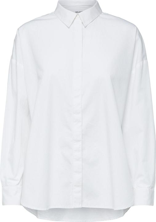 Selected Femme Camicia in cotone biologico con maniche overcut (36)
