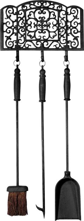 Actual product image Esschert Design Fireplace set 3-piece, 34 x 3.3 x 90 cm (6 x 27 x 66 cm)