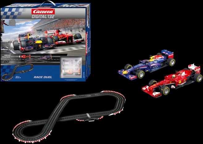 Actual product image Carrera D132 Race Duel 6.9 m Red Bull RB9 Ferrari F138