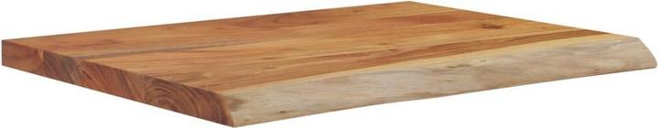 Immagine prodotto VidaXL Scaffale da parete rettangolare con bordo ad albero, scaffale da ufficio in legno massiccio di (40 x 2,5 x 2,5 cm)