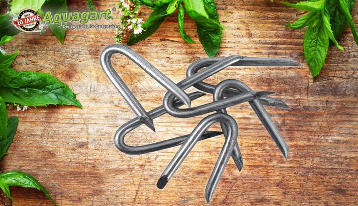 Actual product image Aquagart 1 kg Krampen Drahtschlaufen Wildzaun Forstzaun Zaun