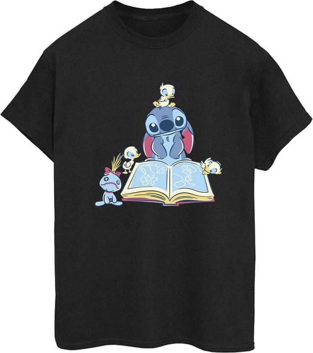 Immagine prodotto Disney Lilo & Stitch Reading A Book Maglietta Ampia Donna (S)