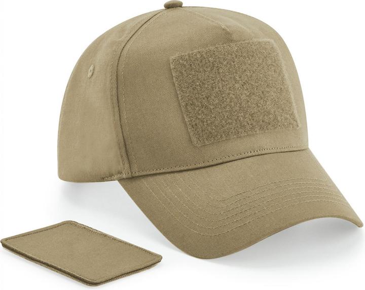 Image du produit Beechfield Casquette 5 panneaux avec patch amovible (Taille unique)