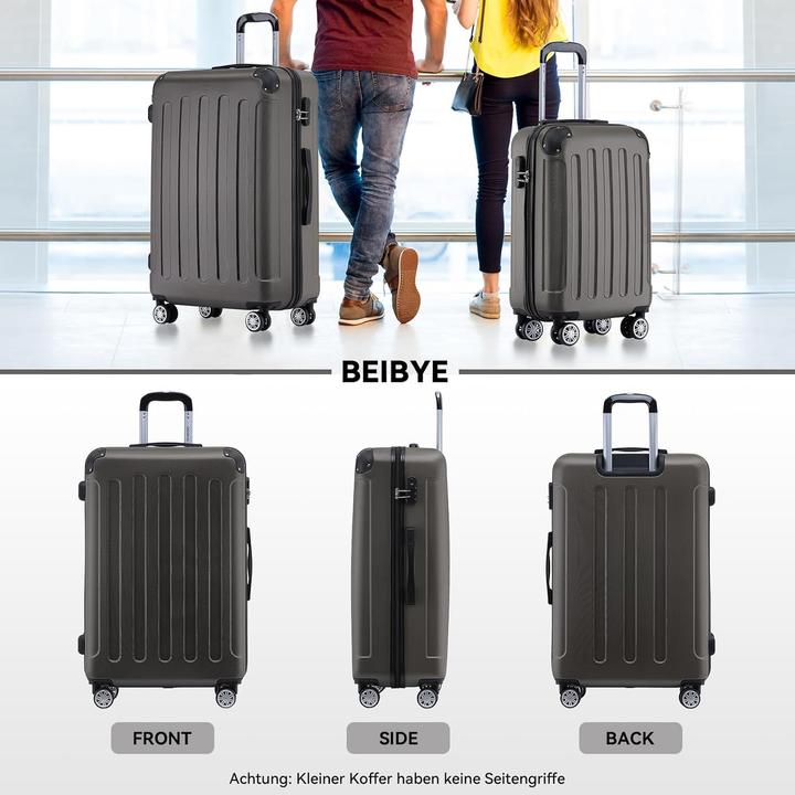 Actual product image Beibye 3-teiliges Hartschalenkoffer-Set (110 l, Hand luggage (up to 50 litres), M (50 - 90l), L (90 - 115l))