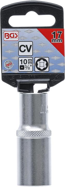Actual product image BGS Socket, Super Lock, deep 10 mm (3/8") Drive 17 mm (17 mm)