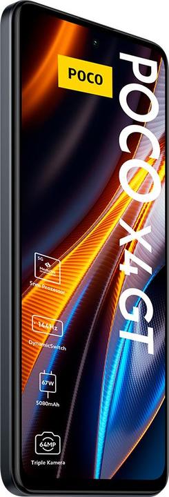 Produktbild Xiaomi Poco X4 GT (256 GB, Black, 6.60", Dual SIM, 64 Mpx, 5G)