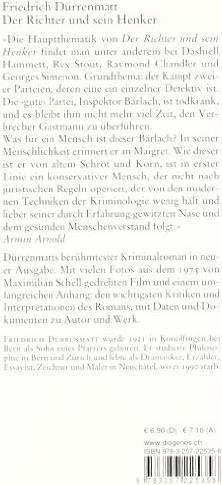 Produktbild Der Richter und sein Henker (Deutsch, Friedrich Dürrenmatt, 1992)
