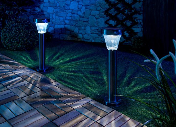Produktbild Lunartec 4er-Set Solar-Wegeleuchte mit Bewegungs- & Licht-Sensor (220 lm, IP44)