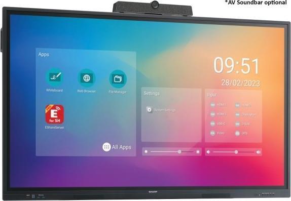 Produktbild NEC Sharp PN-LC652 Interactive Display 65", UHD, 350cd/m2 (3840 x 2160 Pixel, 65")
