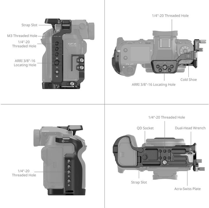 Produktbild SmallRig 4715 Cage Kit for FUJIFILM GFX100S II (Cage)
