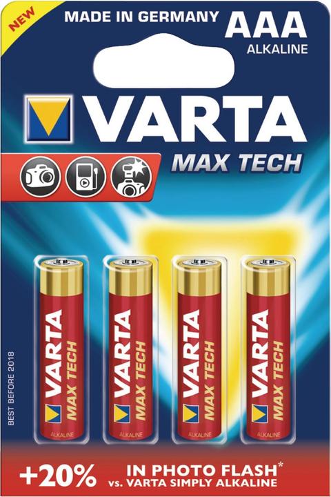 Actual product image Varta LONGLIFE Max Power (4 pcs., AAA, 1280 mAh)
