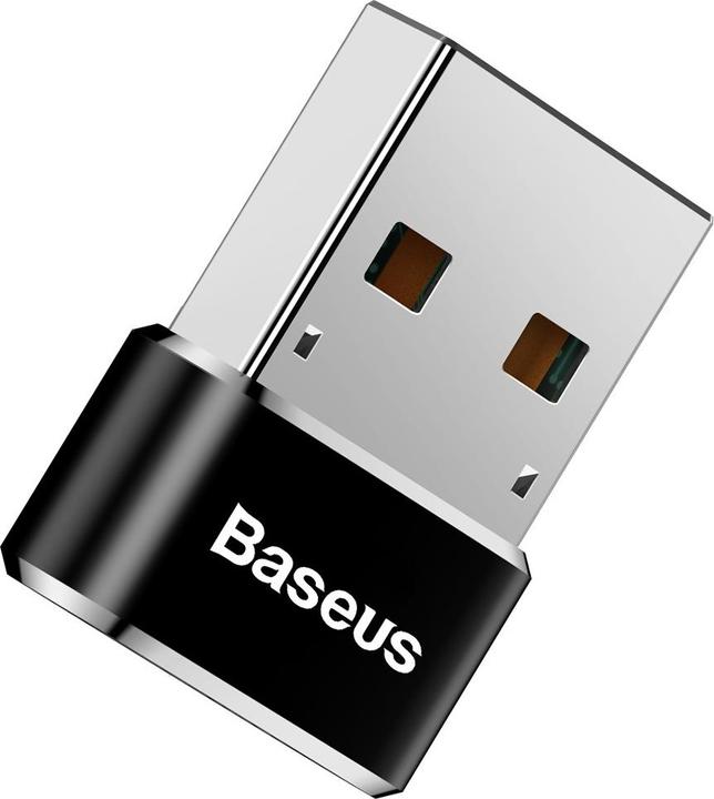 Actual product image Baseus USB Male To Type-C Female Adapter Converter Black (USB-C, 1.70 cm)