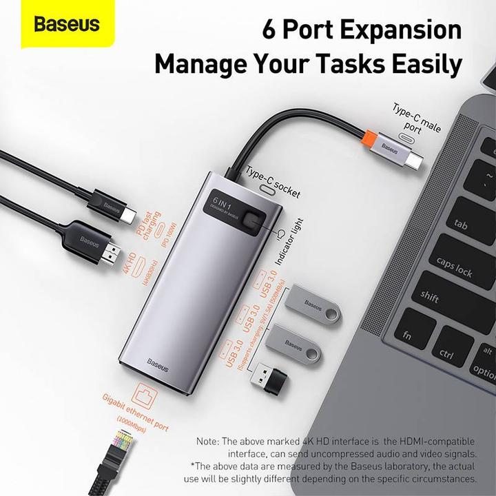 Produktbild Baseus Metal Gleam (USB-C, 6 Ports)