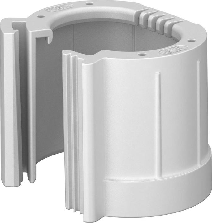 Produktbild OBO Bettermann 129 TB M63 LGR Rohrendtülle teilbar metrisch PE RAL7035 2047898