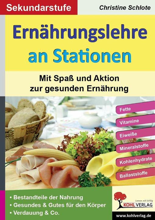 Immagine prodotto Ernährungslehre an Stationen. Mit Spass und Aktion zur gesunden Ernährung (Tedesco, Bocchette di ventilazione Christine, 2012)