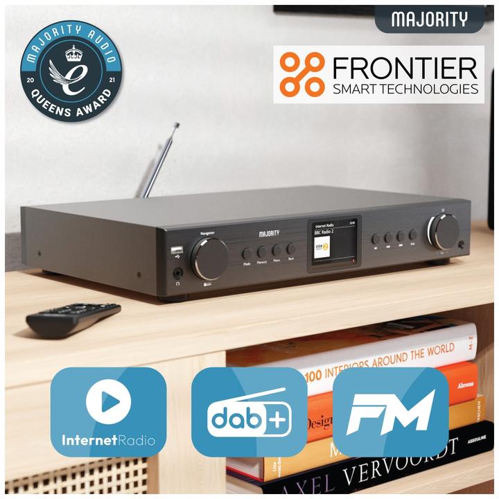 Image du produit Majority Fitzwilliam 2024 Black DAB+ Radio (Webradio, DAB+ DAB, FM, VHF, Bluetooth, WiFi)