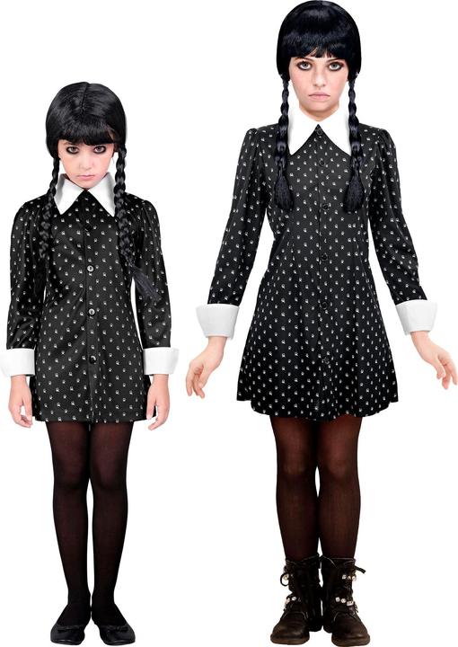 Widmann Costume da ragazza del mercoledì della famiglia Adams
