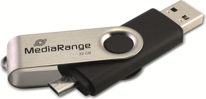 Actual product image MediaRange combo flash drive with micro USB (OTG) (32 GB, Micro USB, USB-A, USB 2.0)