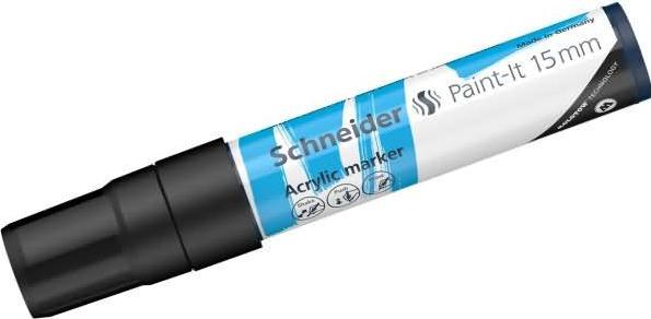 Image du produit Schneider Marqueur acrylique Paint-It 330 15mm noir (Noir, 15 mm, 1 x)