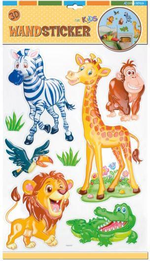 Magni 3D Wandsticker Wildtiere