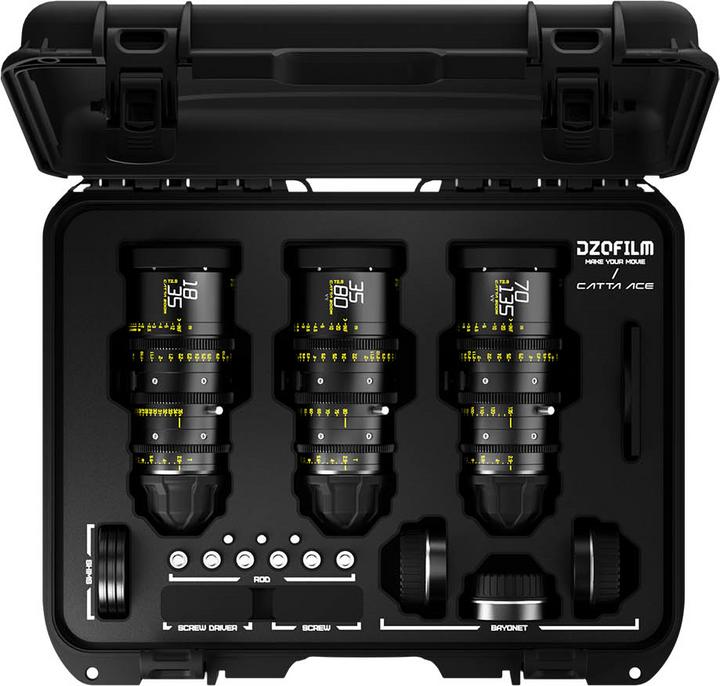 Produktbild Dzofilm Catta Zoom Bundles 18-35/35-80/70-135 T2.9-E Mount(Black) (C-Mount, Vollformat)