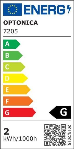 Energie-Label Optonica OPT WW7206 - LED-Fluchtweg-Leuchte 2 W Notausgang Einbau