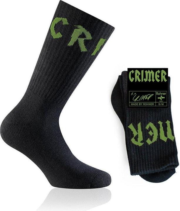 Immagine prodotto Rohner Calzini Crimer - Nero | Verde neon (Confezione singola, 39 - 42)