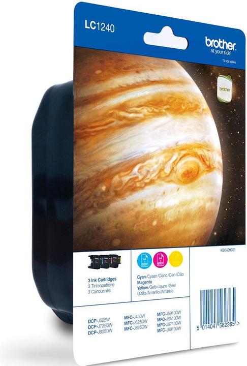 Actual product image Brother LC-1240 BLISTER PACK RAINBOW (M, C, Y)