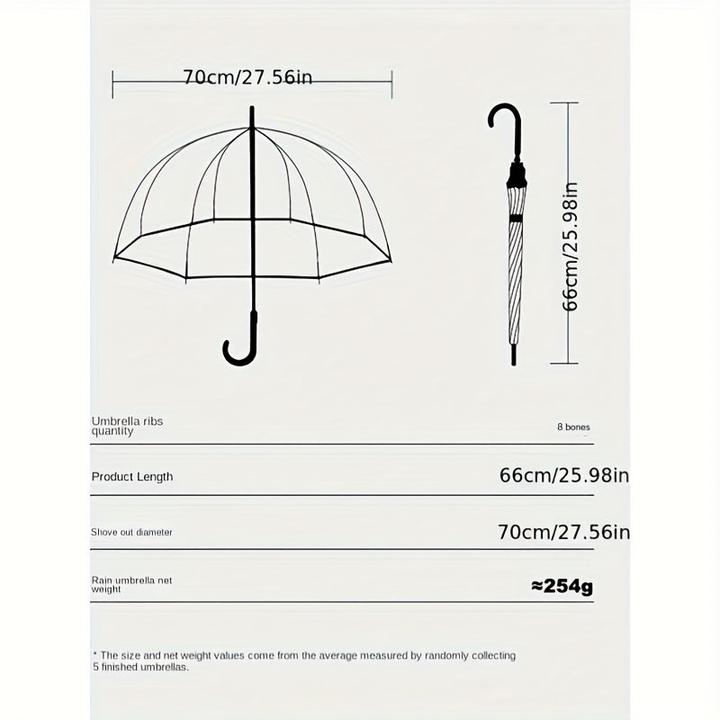 Image du produit Alopini Modischer und niedlicher Regenschirm mit automatischer Öffnung, winddichter Kappe, aus Eisengestell