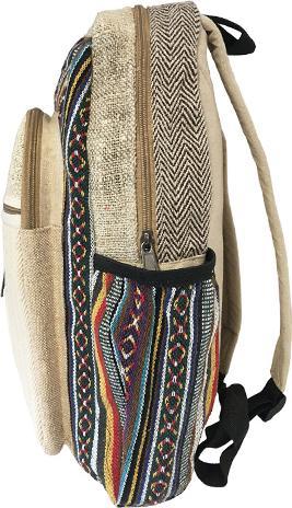 Actual product image Bekos Large Hemp Fibre Zipper Backpack (30 l)