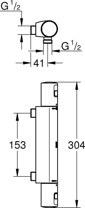 Actual product image Grohe Thermostat Precision Start
