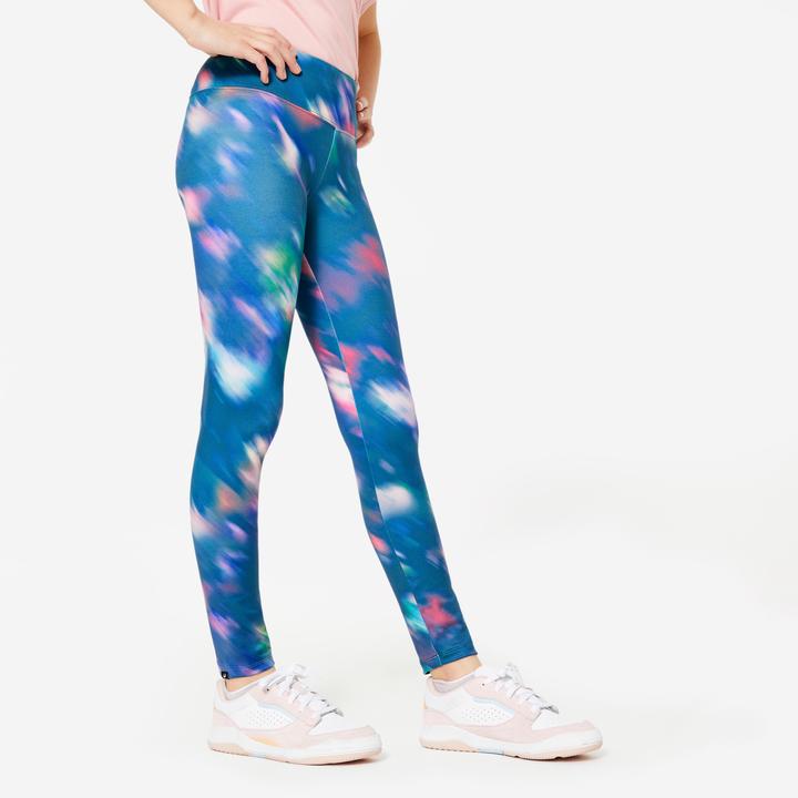 Immagine prodotto Decathlon Leggings da bambina traspiranti - stampa colorata (10, 11, 12)