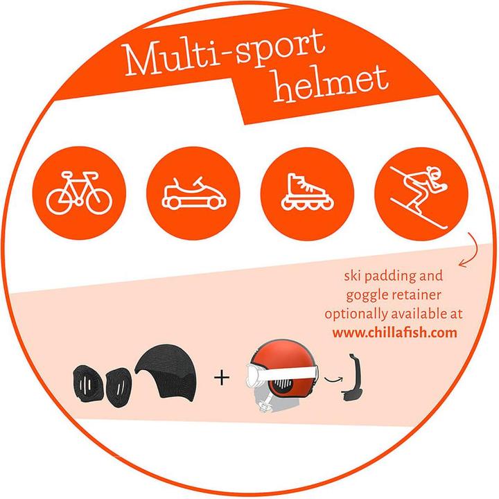 Actual product image Chillafish Bobbi children's bicycle helmet size S 51 - 55 cm head circumference (51 - 55 cm)
