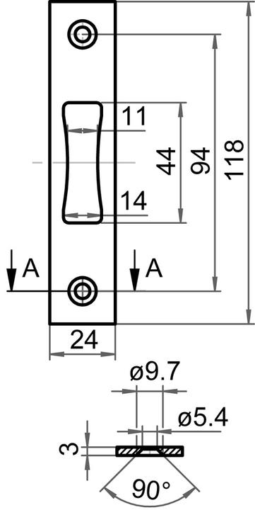 Produktbild SSF Flachschliessblech SFF (Schliessblech)